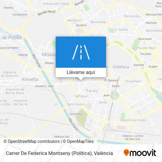 Mapa Carrer De Federica Montseny (Política)