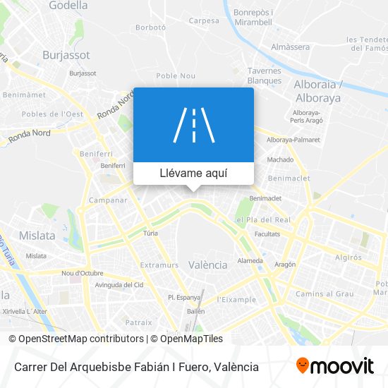 Mapa Carrer Del Arquebisbe Fabián I Fuero