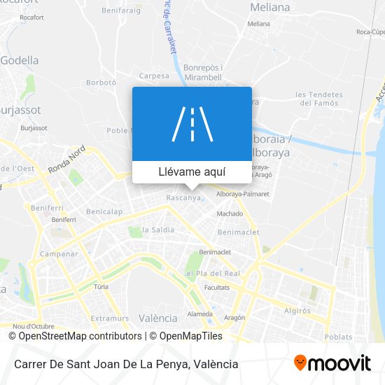 Mapa Carrer De Sant Joan De La Penya