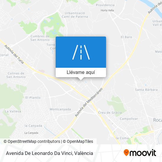 Mapa Avenida De Leonardo Da Vinci