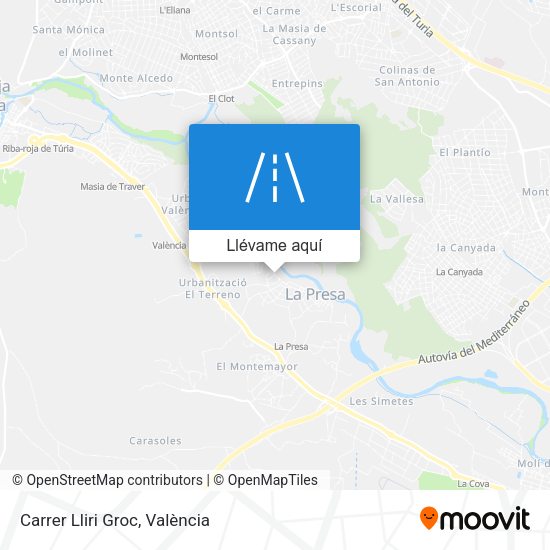 Mapa Carrer Lliri Groc