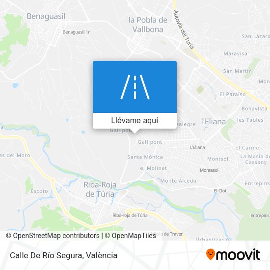 Mapa Calle De Río Segura