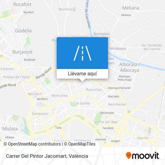 Mapa Carrer Del Pintor Jacomart