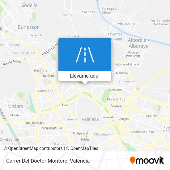 Mapa Carrer Del Doctor Montoro