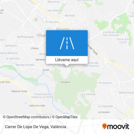 Mapa Carrer De Lope De Vega