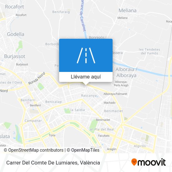 Mapa Carrer Del Comte De Lumiares