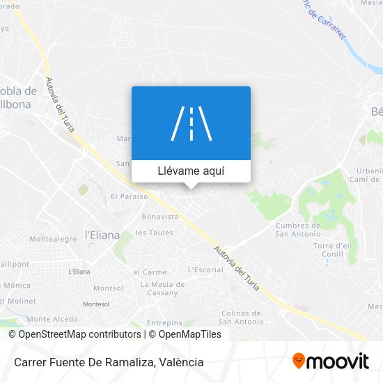 Mapa Carrer Fuente De Ramaliza