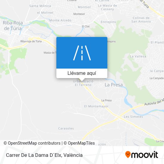 Mapa Carrer De La Dama D´Elx