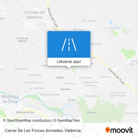 Mapa Carrer De Les Forces Armades