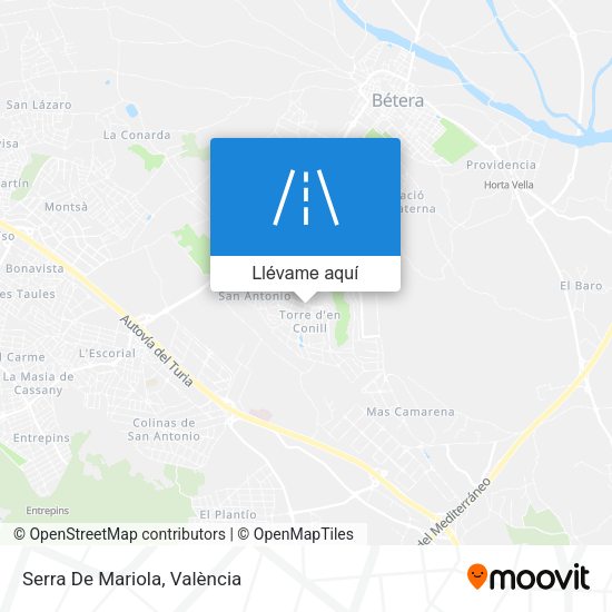 Mapa Serra De Mariola