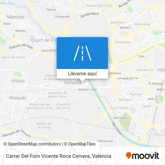 Mapa Carrer Del Forn Vicente Roca Cervera