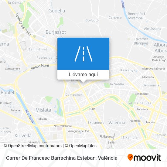 Mapa Carrer De Francesc Barrachina Esteban