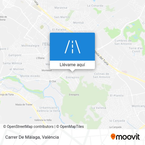 Mapa Carrer De Màlaga