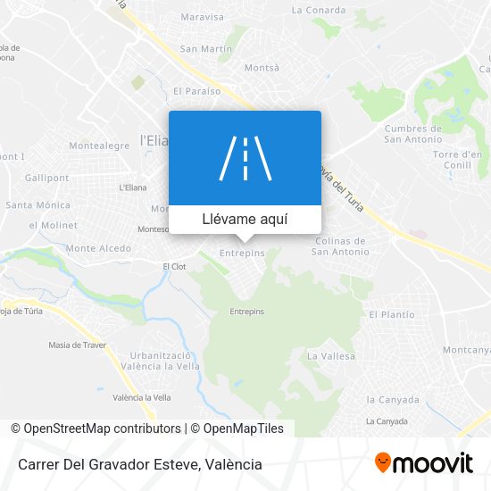 Mapa Carrer Del Gravador Esteve