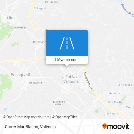 Mapa Carrer Mar Blanco