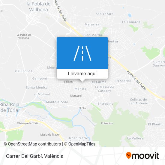 Mapa Carrer Del Garbí