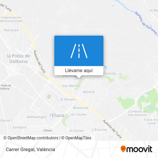 Mapa Carrer Gregal