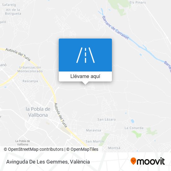 Mapa Avinguda De Les Gemmes
