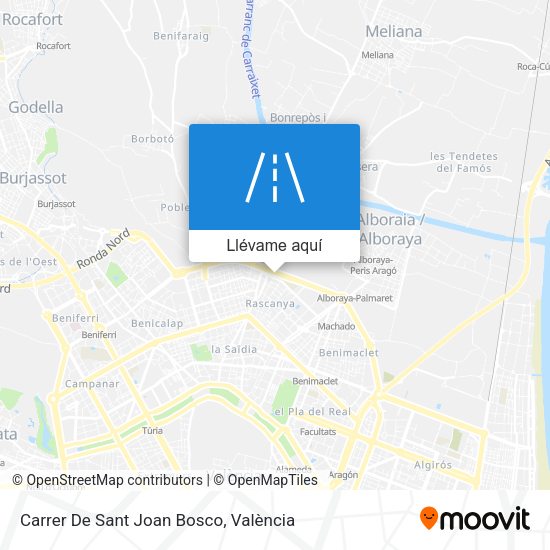 Mapa Carrer De Sant Joan Bosco