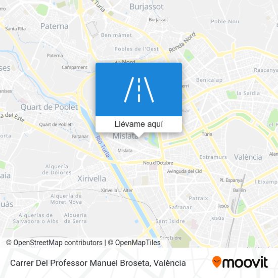 Mapa Carrer Del Professor Manuel Broseta