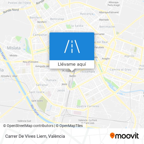 Mapa Carrer De Vives Liern