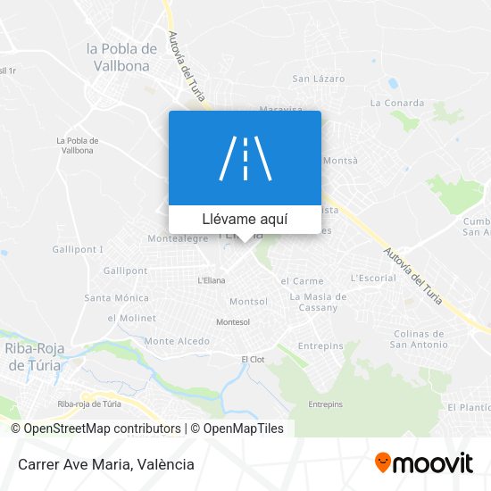 Mapa Carrer Ave Maria