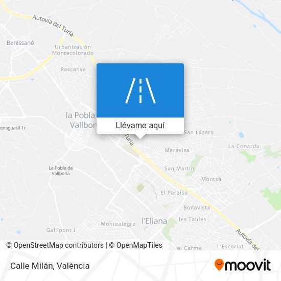 Mapa Calle Milán