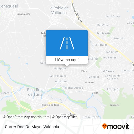 Mapa Carrer Dos De Mayo