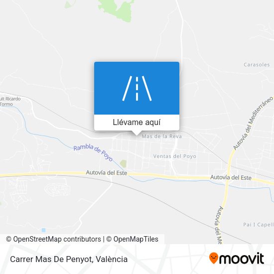 Mapa Carrer Mas De Penyot