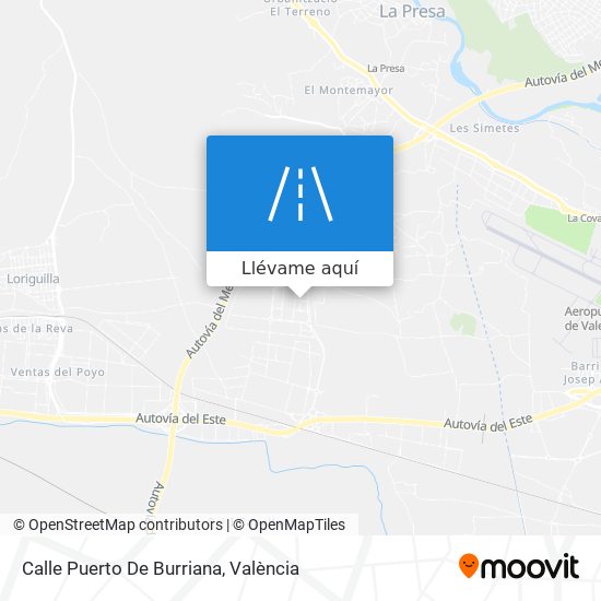 Mapa Calle Puerto De Burriana