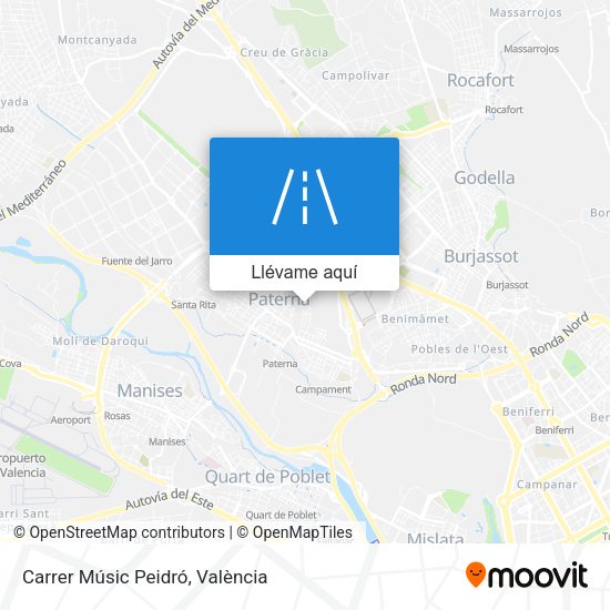 Mapa Carrer Músic Peidró