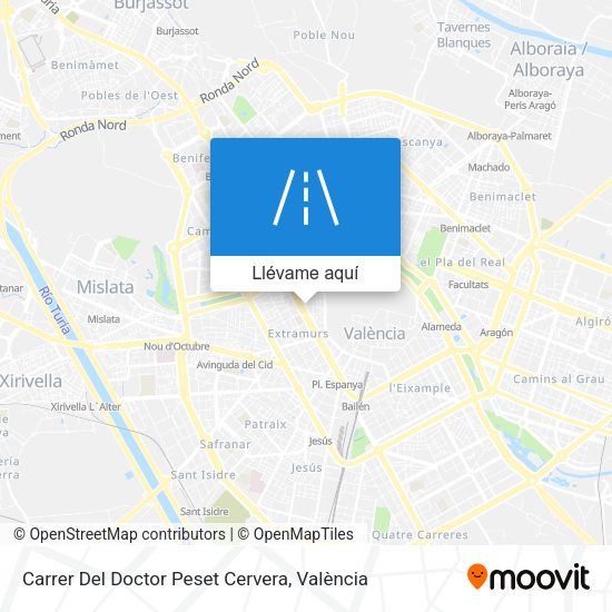 Mapa Carrer Del Doctor Peset Cervera