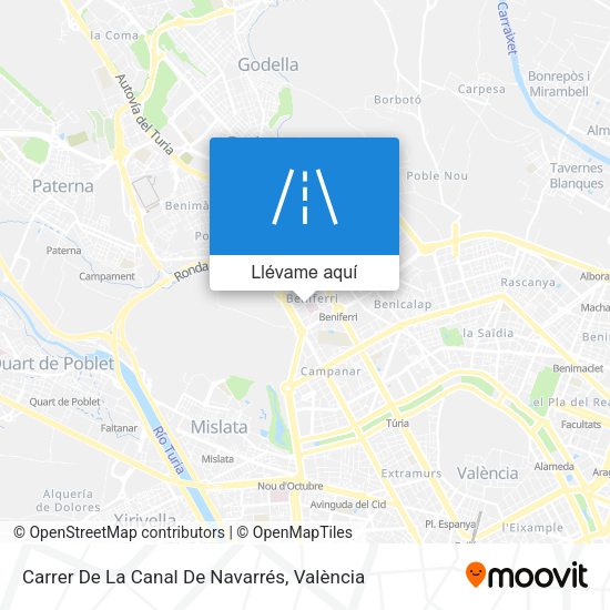 Mapa Carrer De La Canal De Navarrés