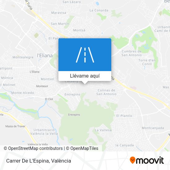 Mapa Carrer De L'Espina