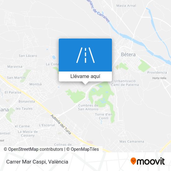Mapa Carrer Mar Caspi
