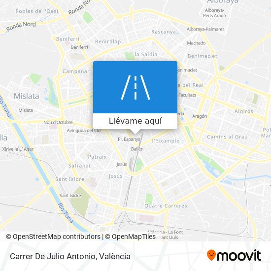 Mapa Carrer De Julio Antonio