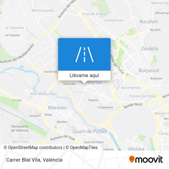 Mapa Carrer Blai Vila