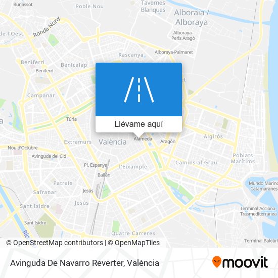 Mapa Avinguda De Navarro Reverter