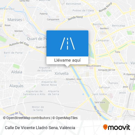 Mapa Calle De Vicente Lladró Sena