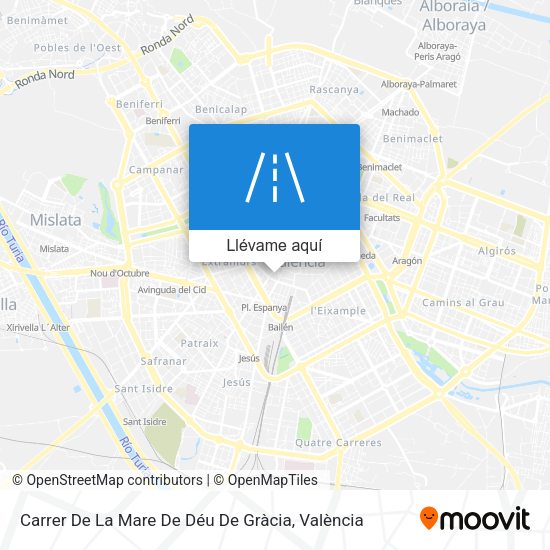 Mapa Carrer De La Mare De Déu De Gràcia