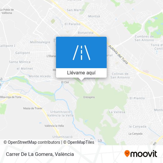 Mapa Carrer De La Gomera