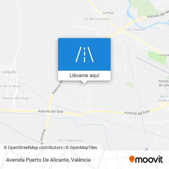 Mapa Avenida Puerto De Alicante