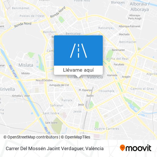 Mapa Carrer Del Mossén Jacint Verdaguer