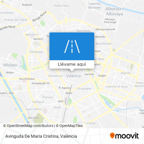 Mapa Avinguda De María Cristina