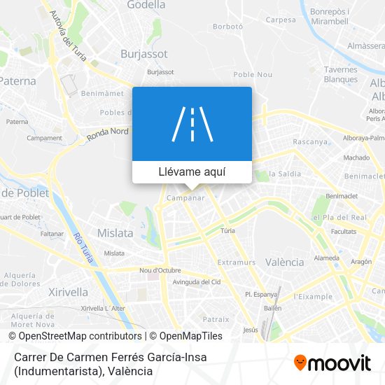 Mapa Carrer De Carmen Ferrés García-Insa (Indumentarista)