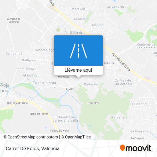 Mapa Carrer De Foios