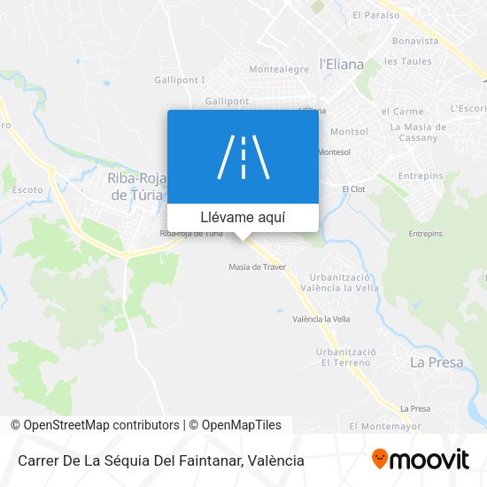 Mapa Carrer De La Séquia Del Faintanar