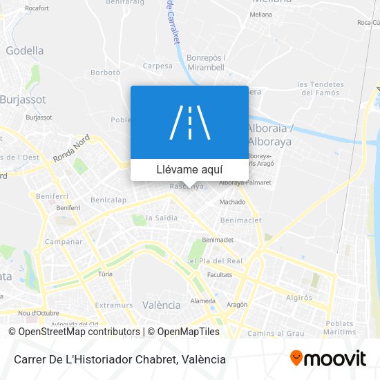 Mapa Carrer De L'Historiador Chabret