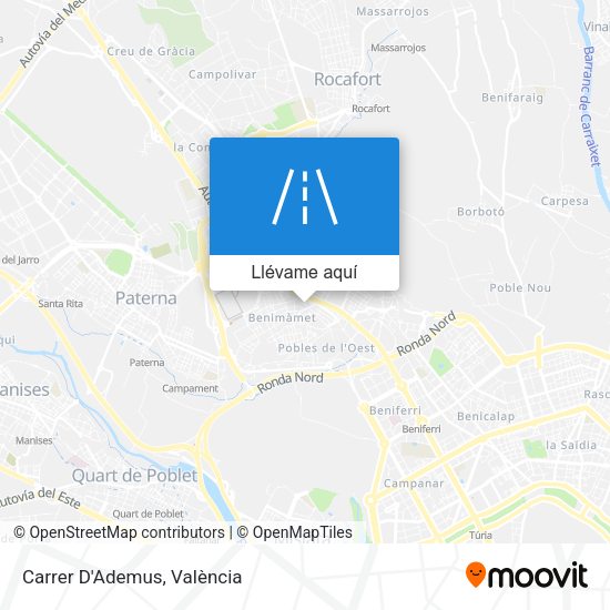 Mapa Carrer D'Ademus