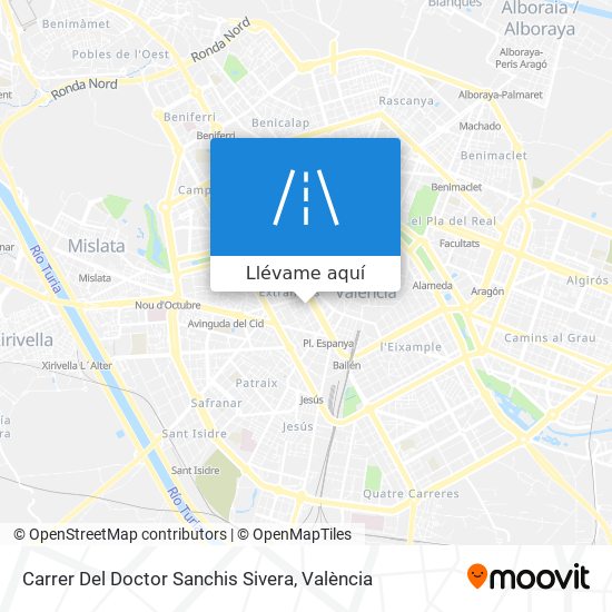 Mapa Carrer Del Doctor Sanchis Sivera